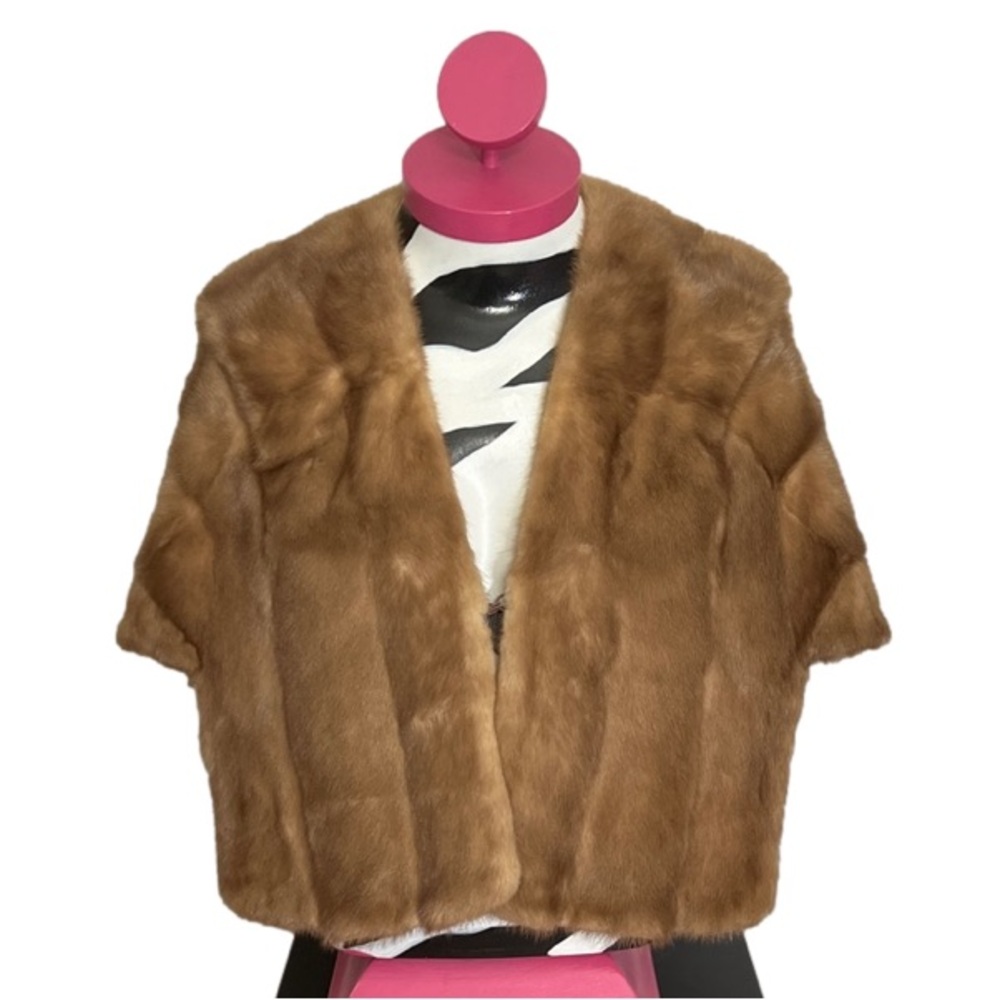 Women’s Vintage Mink Fur Stole - Picture 1 of 12